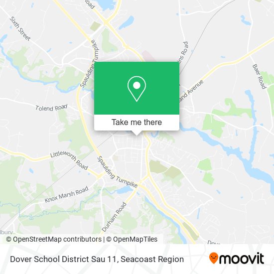 Dover School District Sau 11 map