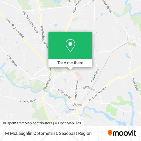 M McLaughlin Optometrist map