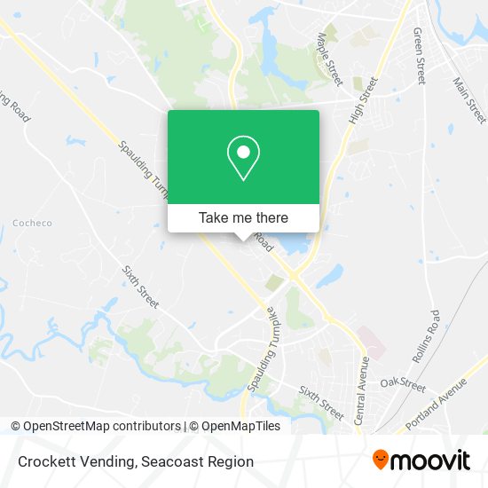 Mapa de Crockett Vending