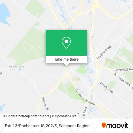 Mapa de Exit 13/Rochester/US-202/S