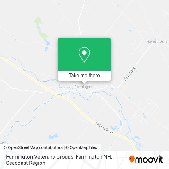 Farmington Veterans Groups, Farmington NH map