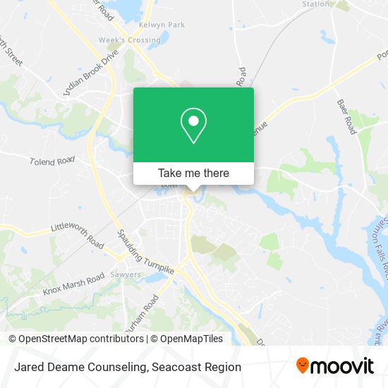 Jared Deame Counseling map