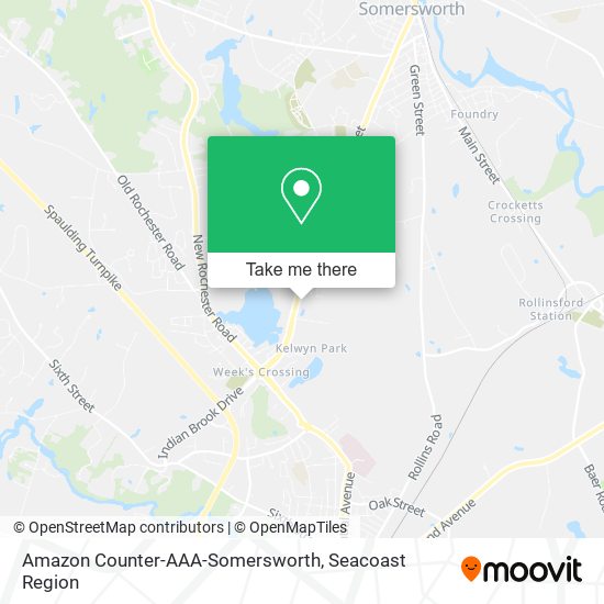 Mapa de Amazon Counter-AAA-Somersworth