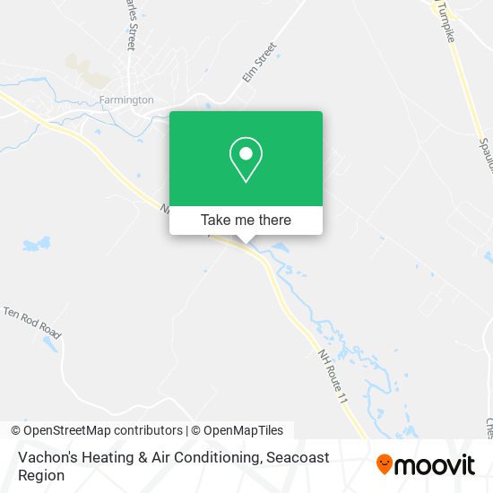 Vachon's Heating & Air Conditioning map