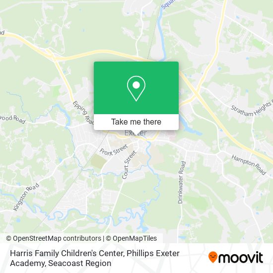 Harris Family Children's Center, Phillips Exeter Academy map