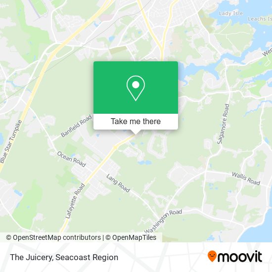The Juicery map