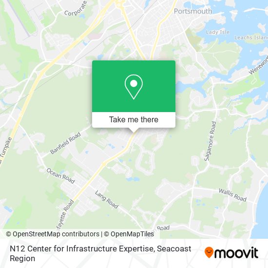 N12 Center for Infrastructure Expertise map