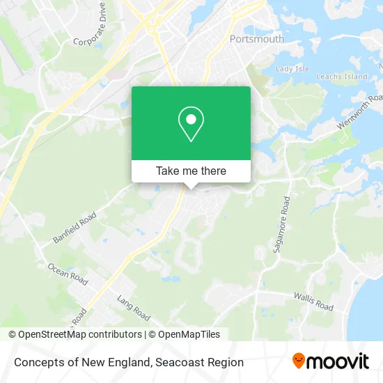 Mapa de Concepts of New England