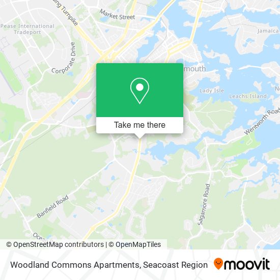 Woodland Commons Apartments map