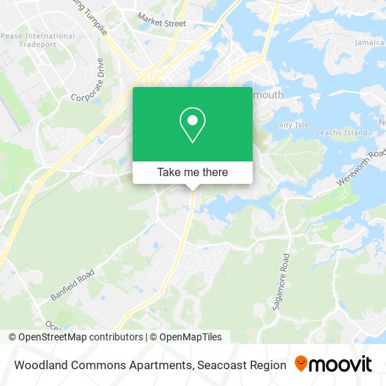 Mapa de Woodland Commons Apartments