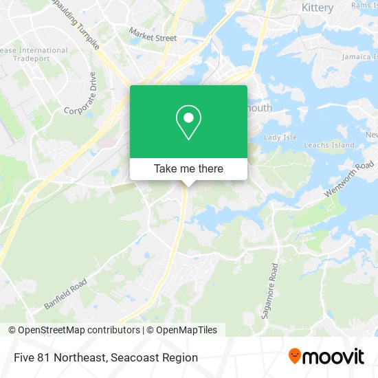 Five 81 Northeast map