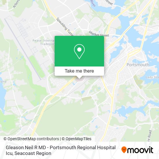 Mapa de Gleason Neil R MD - Portsmouth Regional Hospital Icu