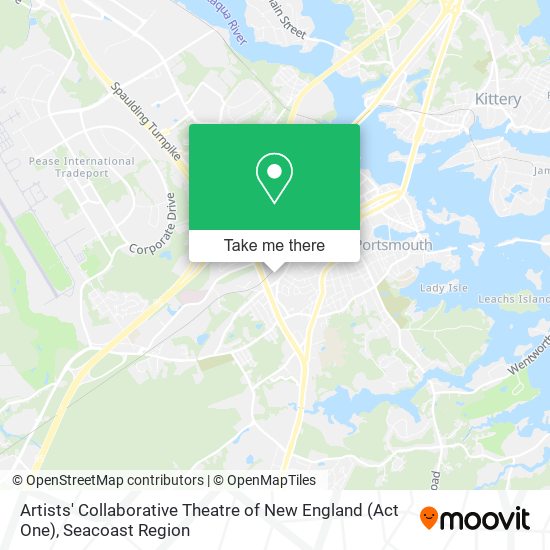 Mapa de Artists' Collaborative Theatre of New England (Act One)