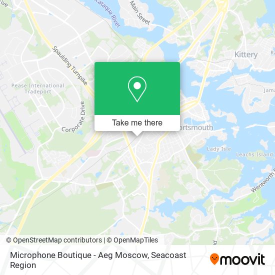 Mapa de Microphone Boutique - Aeg Moscow