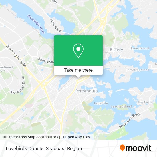 Lovebirds Donuts map