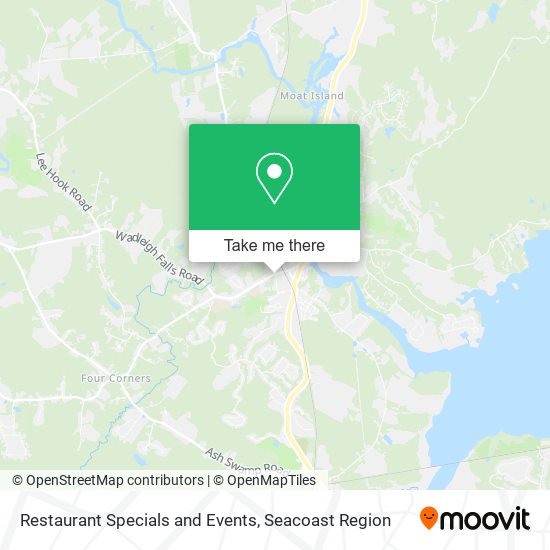 Restaurant Specials and Events map