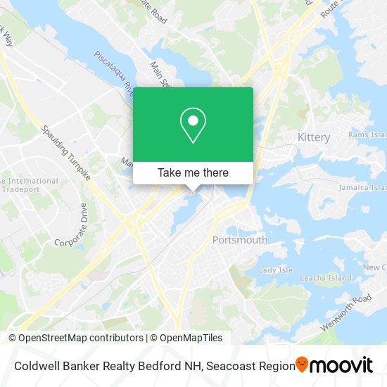Coldwell Banker Realty Bedford NH map