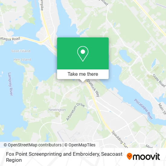 Fox Point Screenprinting and Embroidery map