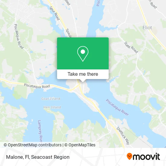 Malone, Fl map