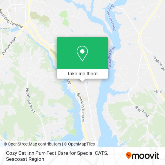 Mapa de Cozy Cat Inn Purr-Fect Care for Special CATS