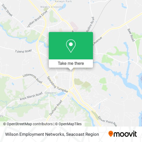 Wilson Employment Networks map