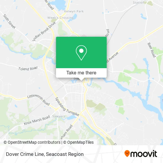 Mapa de Dover Crime Line