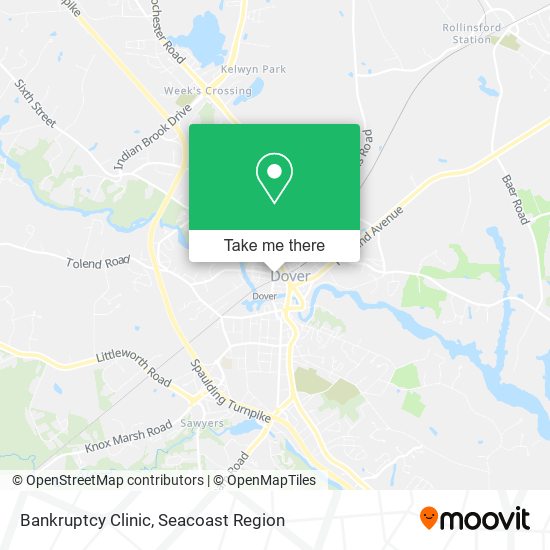 Bankruptcy Clinic map