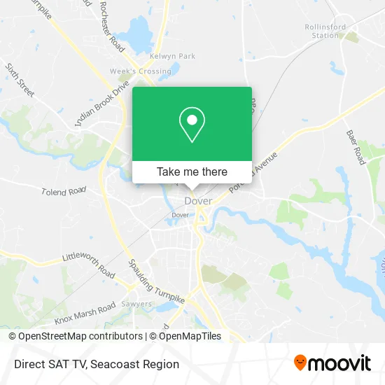 Direct SAT TV map