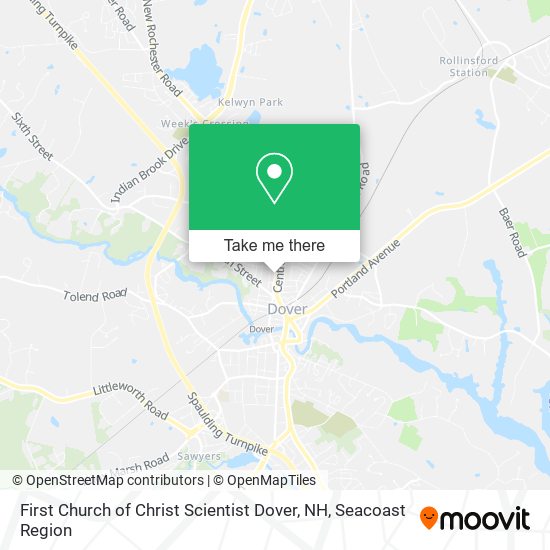 Mapa de First Church of Christ Scientist Dover, NH