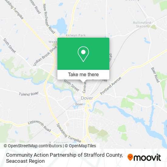 Community Action Partnership of Strafford County map