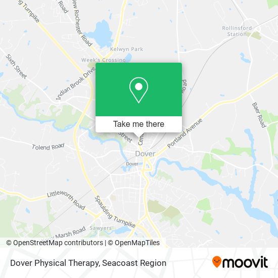 Mapa de Dover Physical Therapy