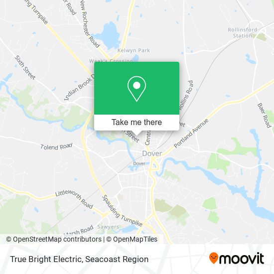 True Bright Electric map