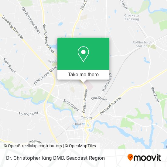 Dr. Christopher King DMD map