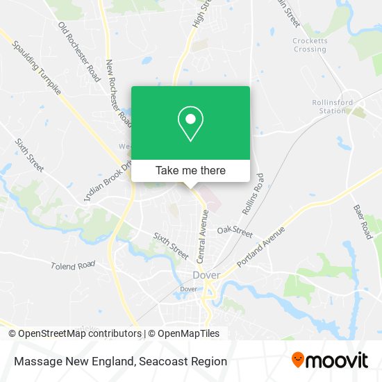 Massage New England map