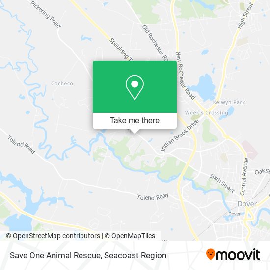 Save One Animal Rescue map
