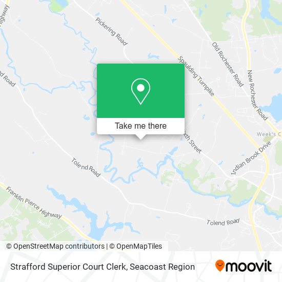 Strafford Superior Court Clerk map
