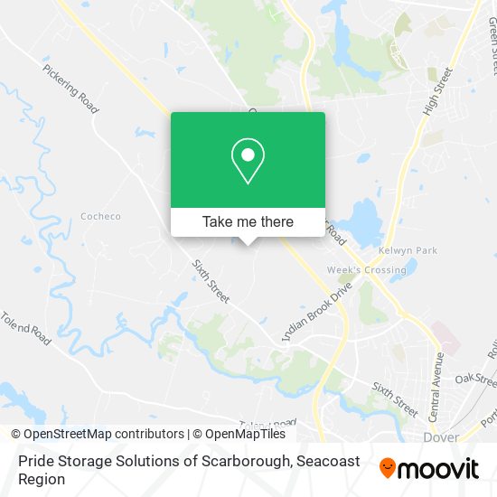 Pride Storage Solutions of Scarborough map