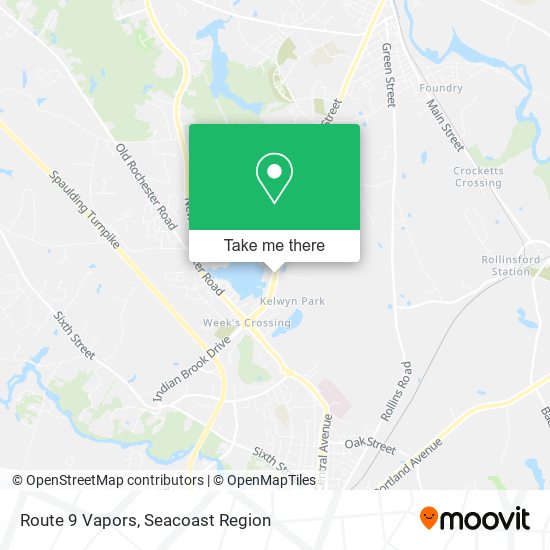 Route 9 Vapors map