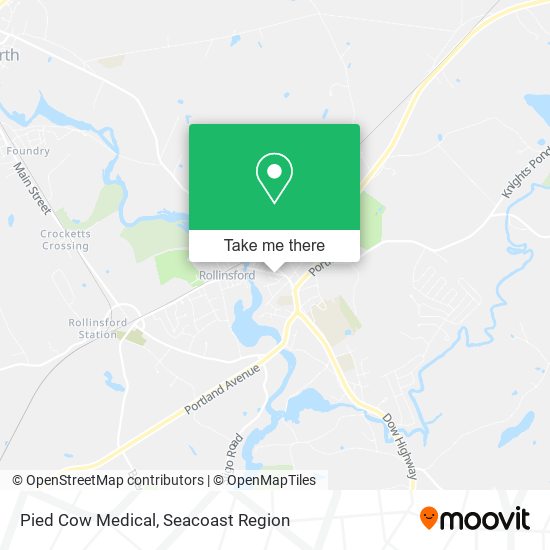 Pied Cow Medical map