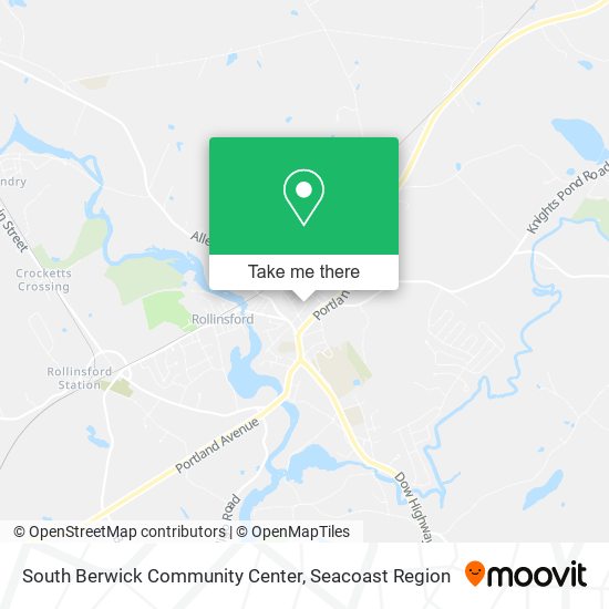 South Berwick Community Center map