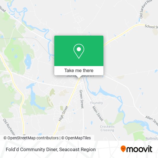 Fold'd Community Diner map