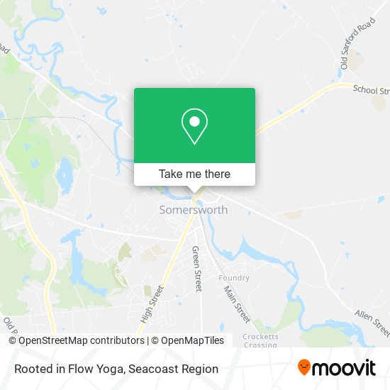 Mapa de Rooted in Flow Yoga