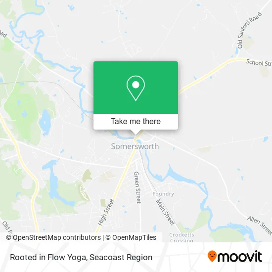 Rooted in Flow Yoga map