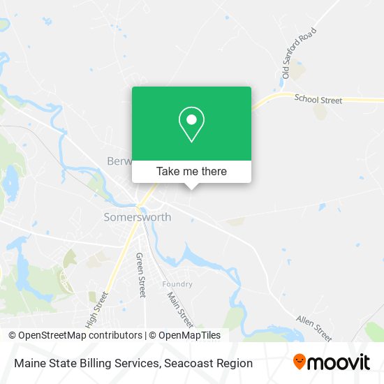 Maine State Billing Services map