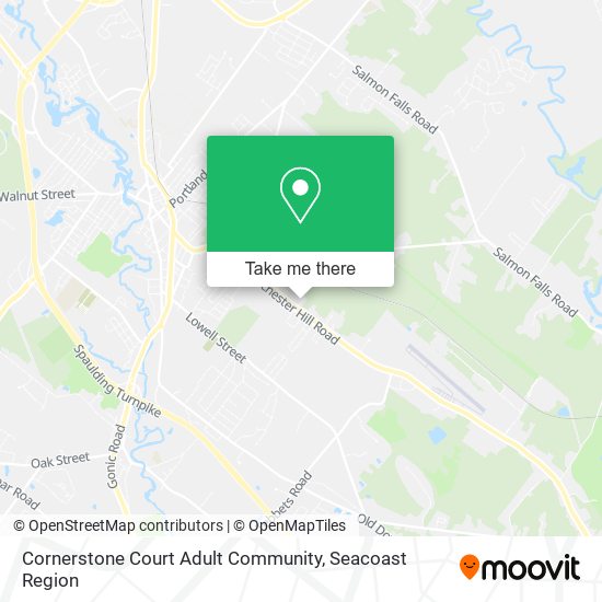 Cornerstone Court Adult Community map