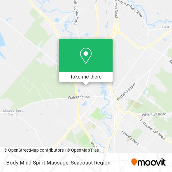 Mapa de Body Mind Spirit Massage