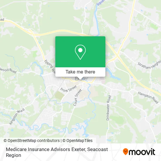Medicare Insurance Advisors Exeter map