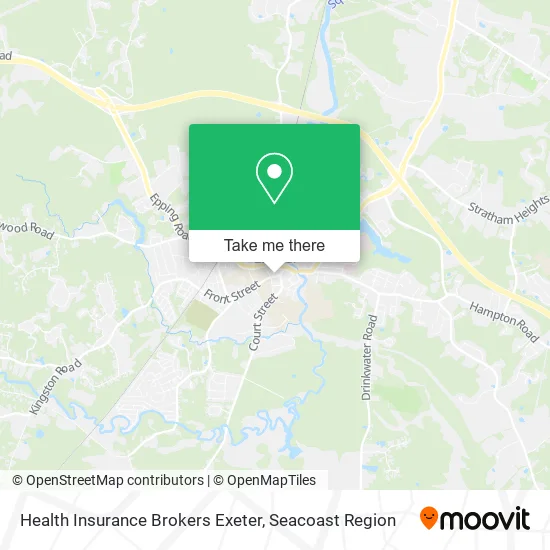 Health Insurance Brokers Exeter map