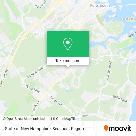 State of New Hampshire map