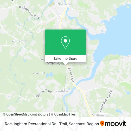 Rockingham Recreational Rail Trail map